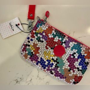 Kipling multicolor wristlet